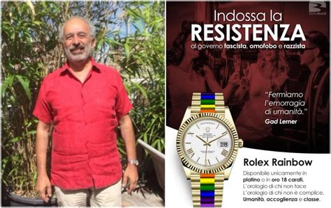 gad lerner maglietta rossa rolex|Lerner immigrazionista a Portofino con il Rolex. E la rete lo copre .